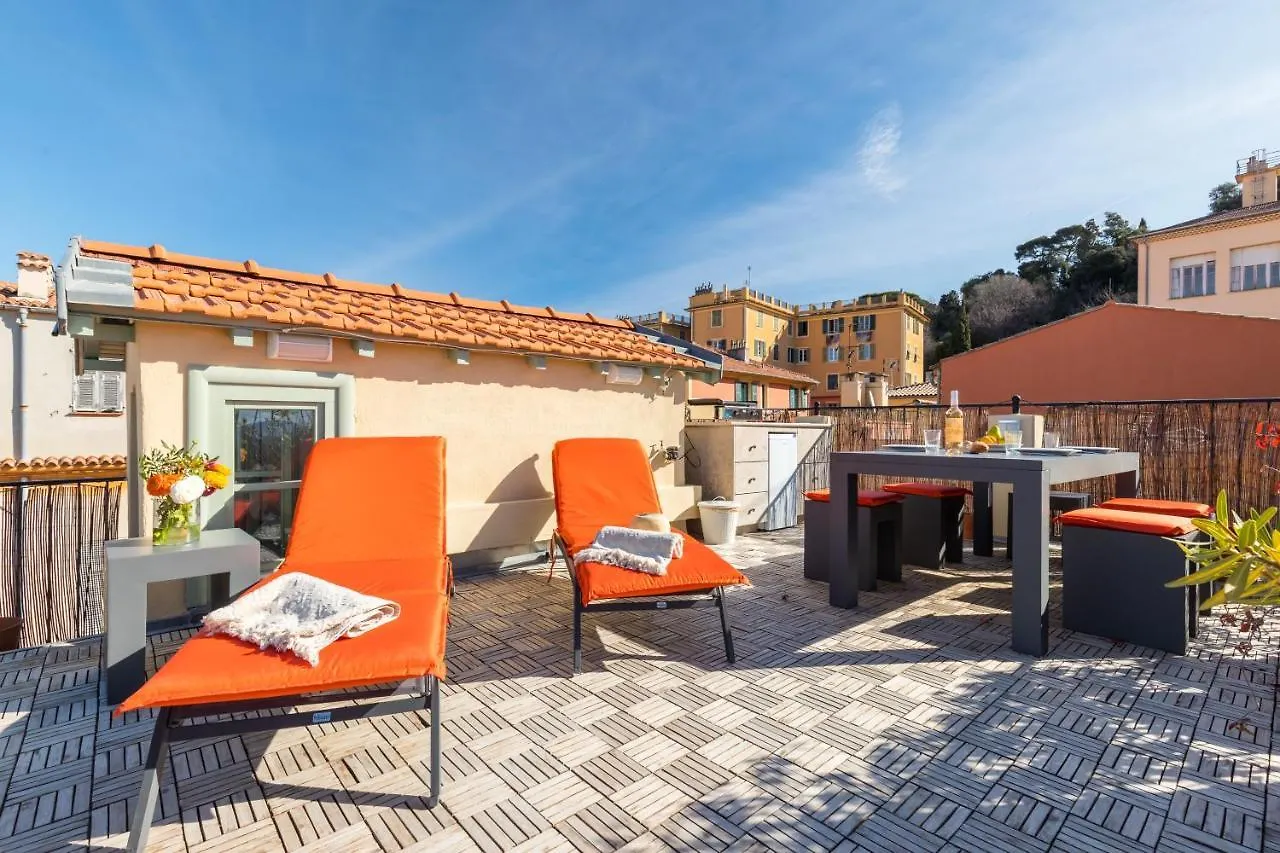 Ferienwohnung Le Chateau - The Most Beautiful Sight In Old Town, Private Terrace Nizza Apartment