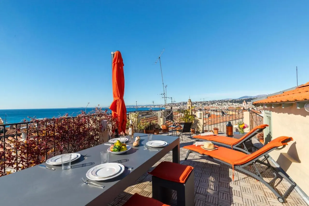 Apartment Le Chateau - The Most Beautiful Sight In Old Town, Private Terrace Nice France